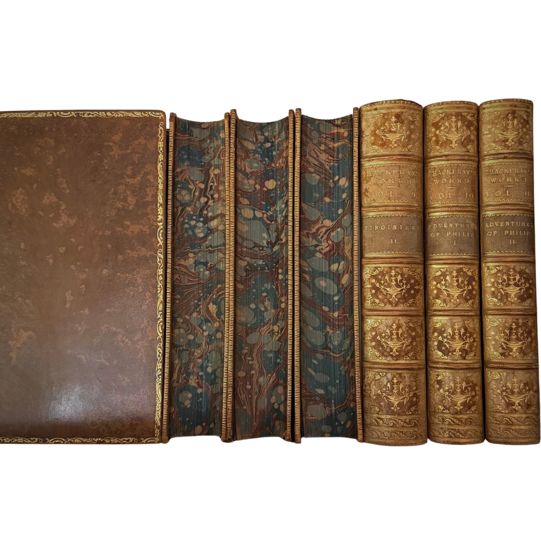 The Complete Works of William Makepeace Thackeray - Full Tree Calf Binding (1869)