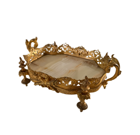 Ormolu and Onyx Tray