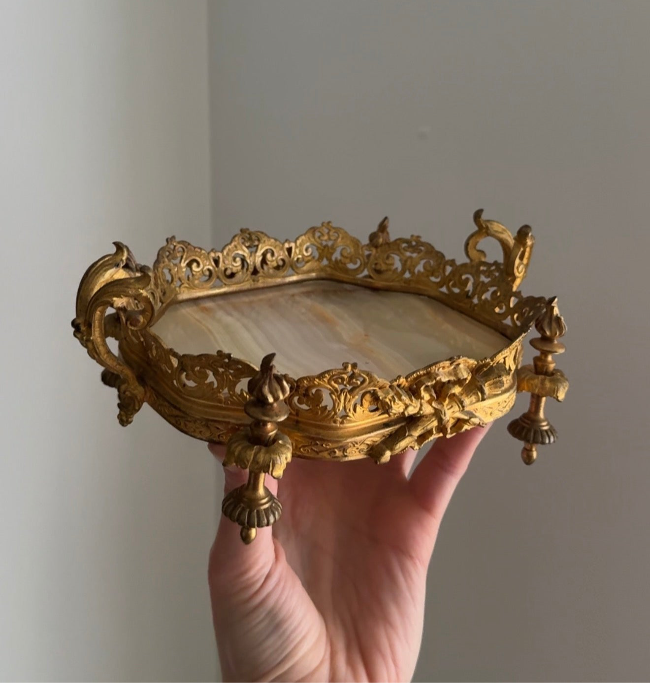 Ormolu and Onyx Tray