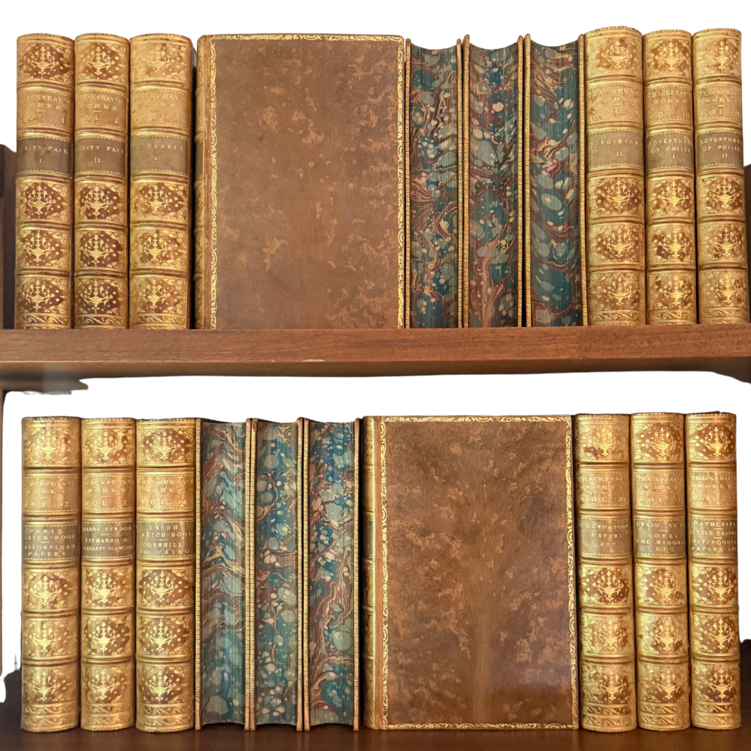 The Complete Works of William Makepeace Thackeray - Full Tree Calf Binding (1869)